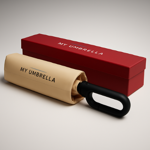 MY UMBRELLA - Parapluie Automatique Ultra-Résistant Beige