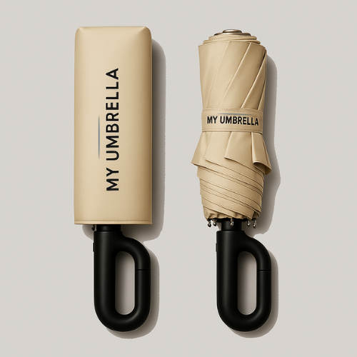 MY UMBRELLA - Parapluie Automatique Ultra-Résistant Beige