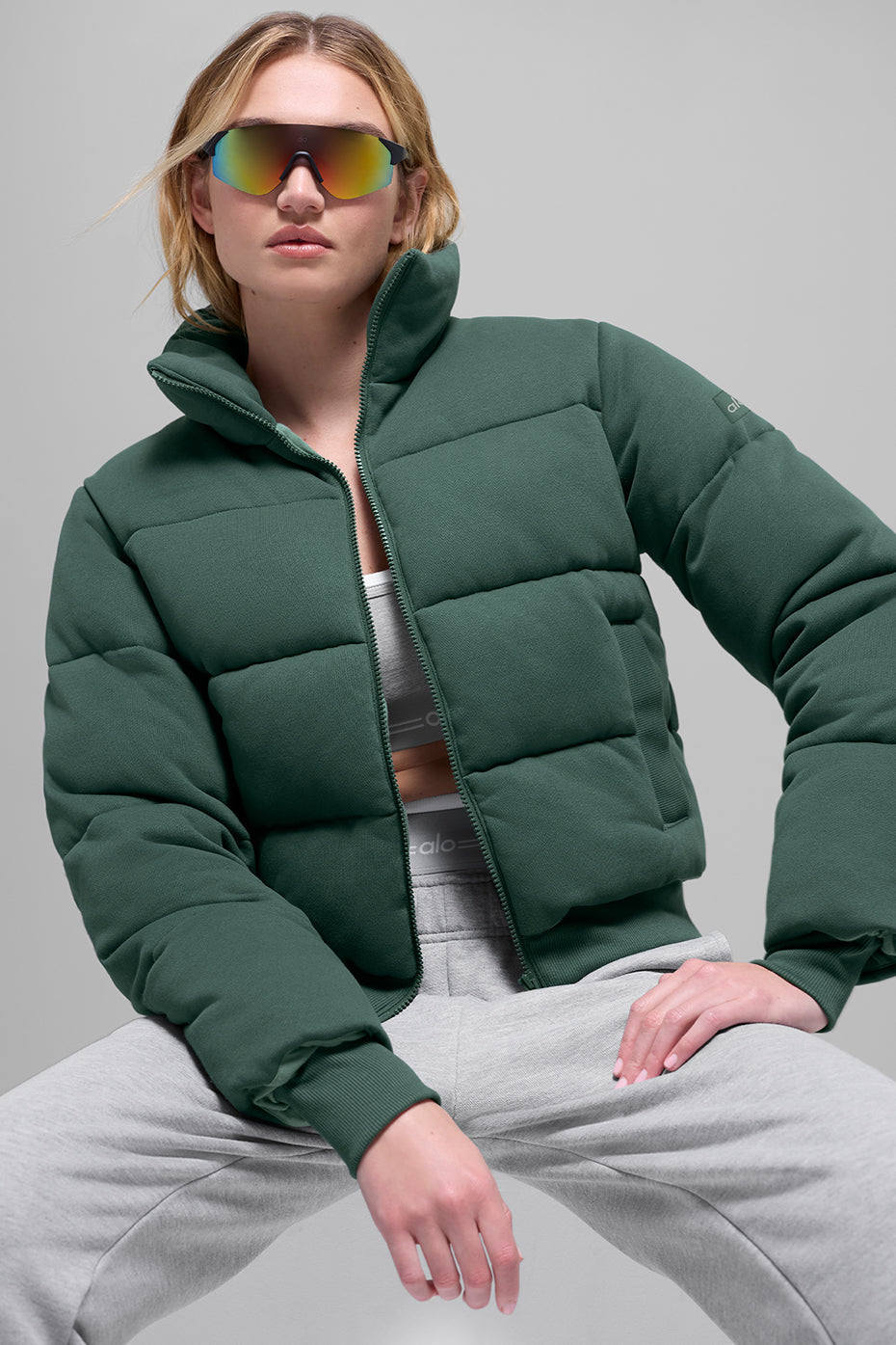 Sweatshirt Puffer - Clover Green