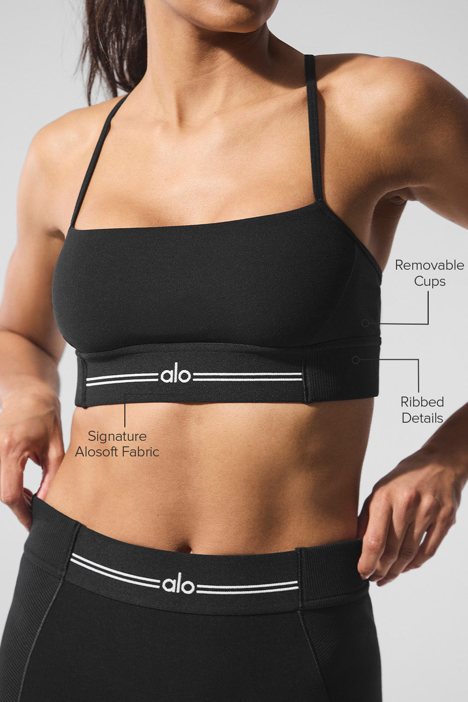 Alosoft Relay Bra - Black/White